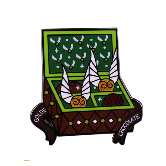 Harry Potter HoneyDukes Chocolate Quidditch Box Candy Store Enamel Pins 299 - Picture 1 of 1